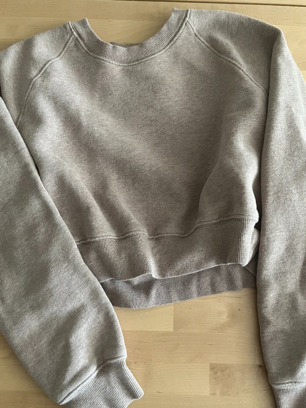 Aritzia Light Taupe Crewneck Sweatshirt